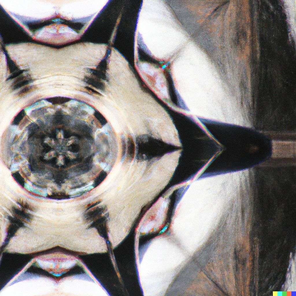a horse as viewed through a kaleidoscope